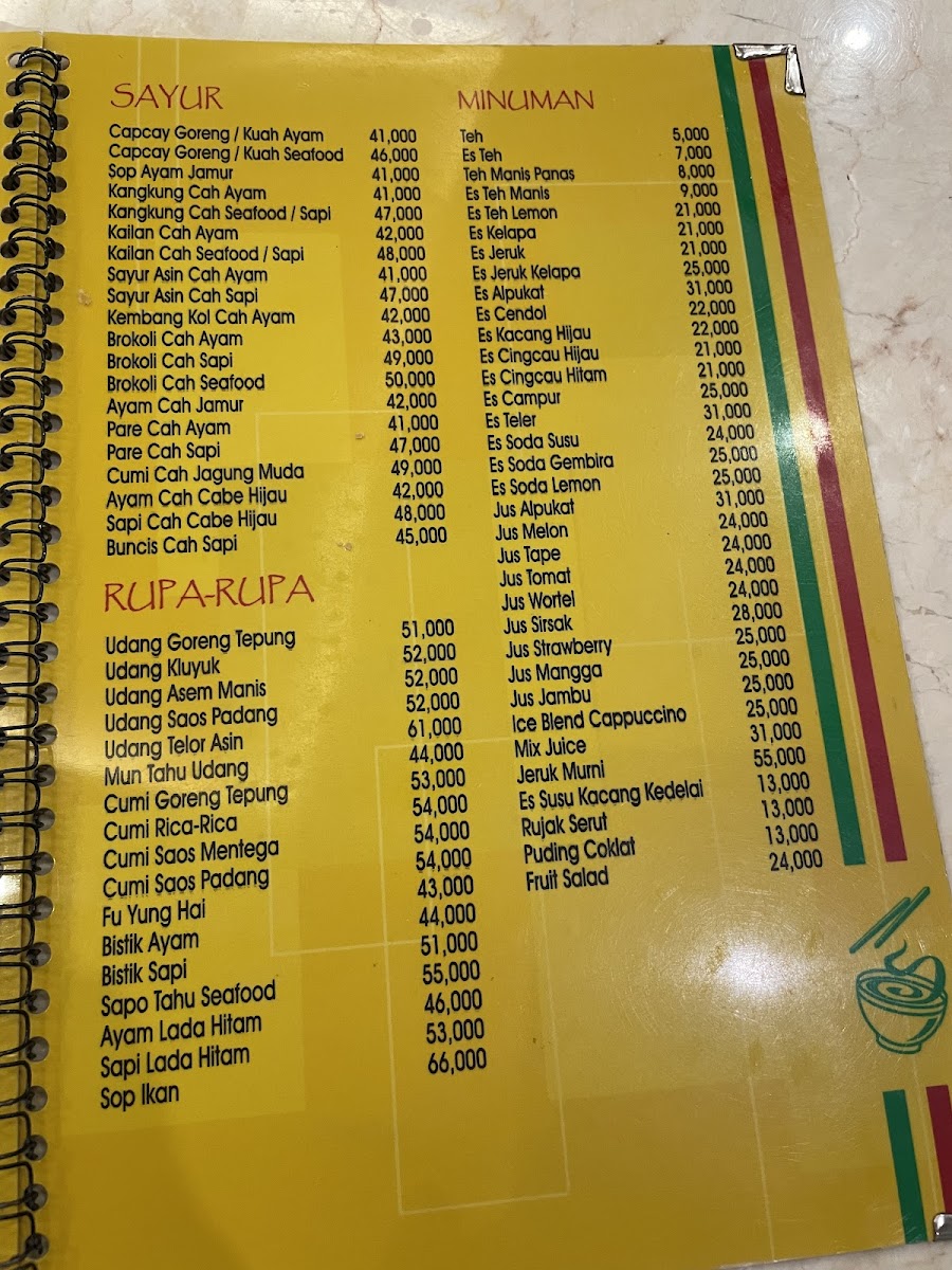 Bakmi Golek Sentul Menu - Image 1