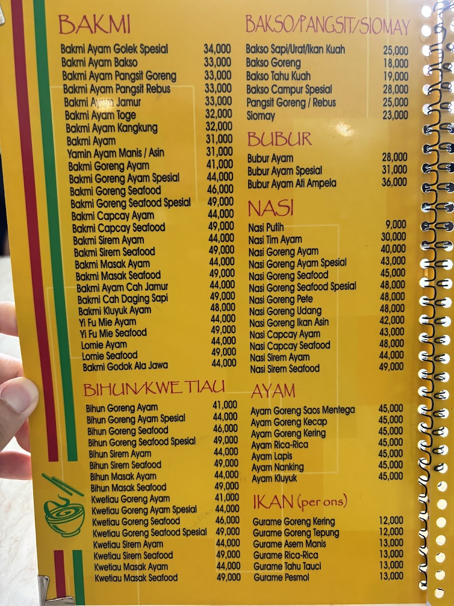 Bakmi Golek Sentul Menu - Image 3
